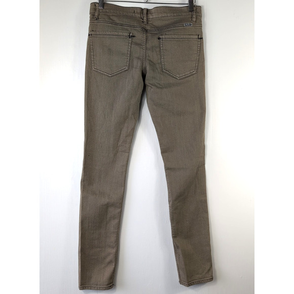 Roxy Jeans Women’s 9 W32 Brown Distressed Low Rise Skinny Fit Denim Pants Casual - Picture 3 of 14